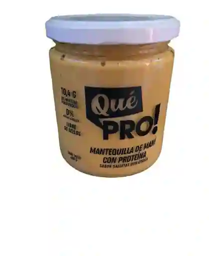 Qué Pro! Mantequilla de Maní Con Proteína Sabor Galleta y Crema