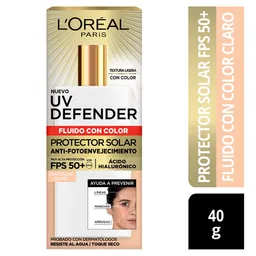 Loreal Paris Protector Solar Uv Defender Fluido Claro Fps 50+