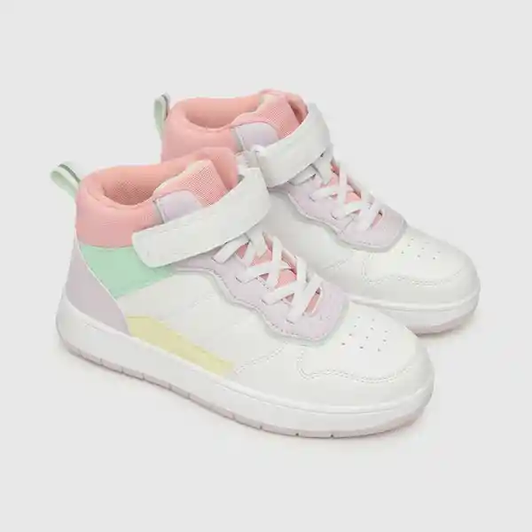 Zapatillas Urbana Niña Blanco Multicolor Talla 33 Colloky