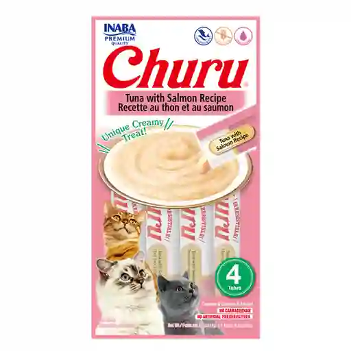 Churu Snack Para Gato Sabor Atún y Salmón