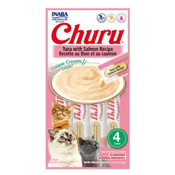 Churu Snack Para Gato Sabor Atún y Salmón