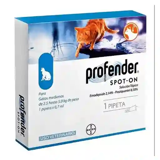 Profender Spot on Solución Tópica Gato 2.5-5 Kg