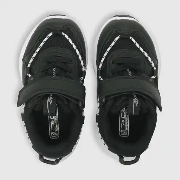 Zapatillas Deportiva Reciclada de Niño Negro Talla 21 Colloky