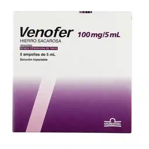 Venofer Solución Inyectable (100 mg)