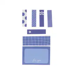 Set Nota Adhesiva Blue Miniso