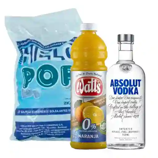 Combo Vodka Absolut Naranja Light