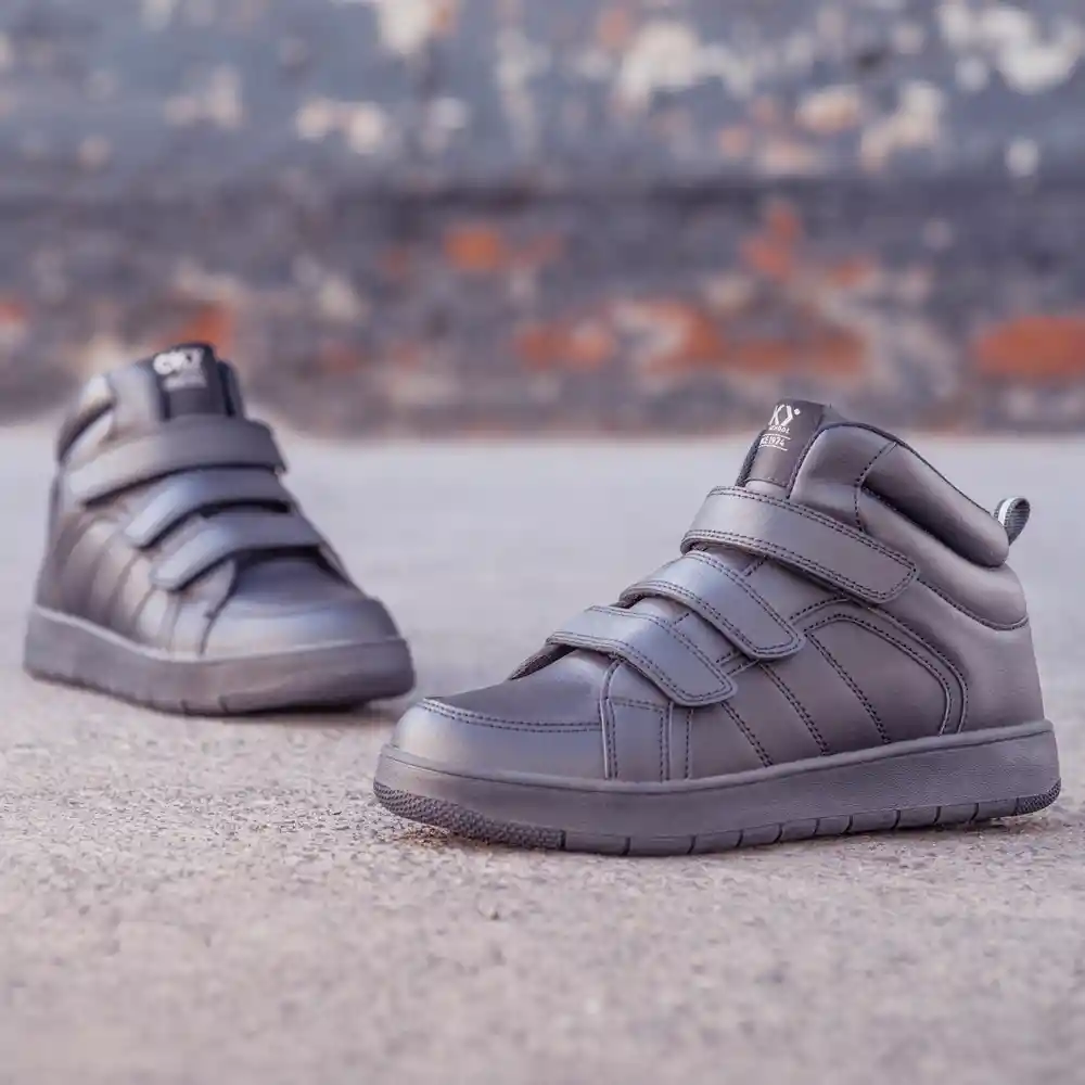 Zapatillas Urbana Escolar De Senior Niño Negra Talla 34