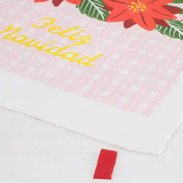 Paño Cocina Algodón Feliz Navidad 38 x 63.5 cm Casaideas