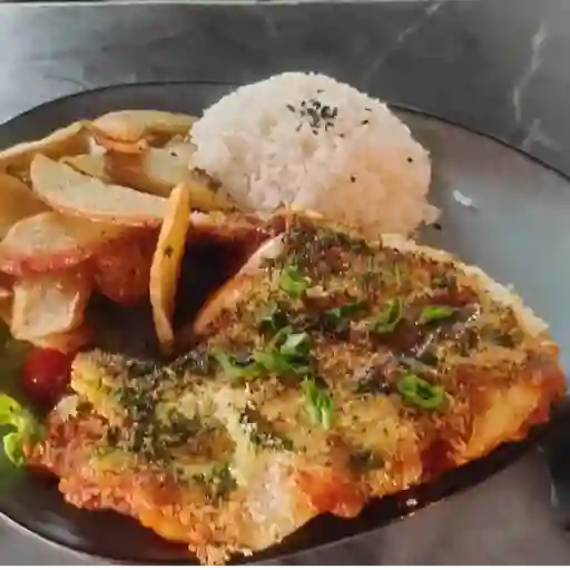 Milanesa a la parmesana de lomo