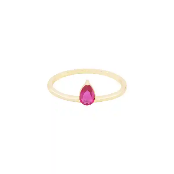 Anillo Rose May Baño de Oro Talla 9 Noa Joyas