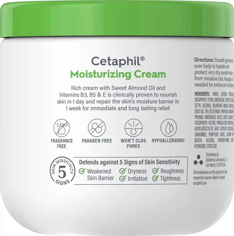 Cetaphil Crema Humectante Piel Sensible Seca a muy Seca