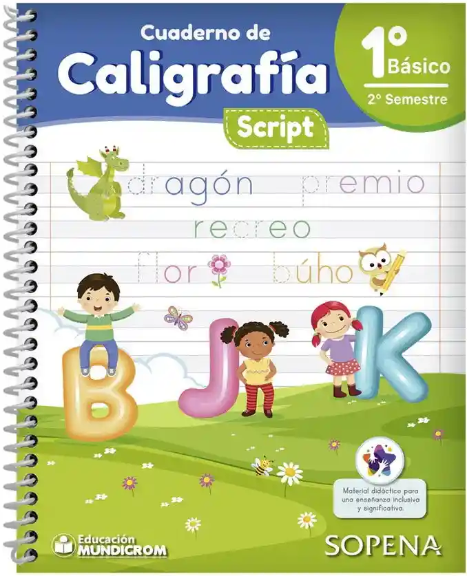 Cuad. de Caligrafia Script 1� Basico Iis