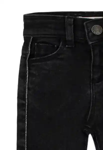 Jean Skinny Liberty 190 Bebé Niña Negro T. 6 a 12 Meses Ficcus