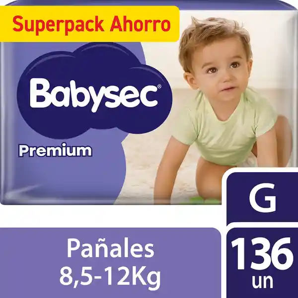 Babysec Pañal Premium Flex Talla G