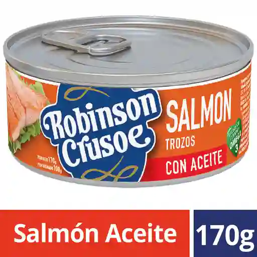 Robinson Crusoe Trozos de Salmón con Aceite