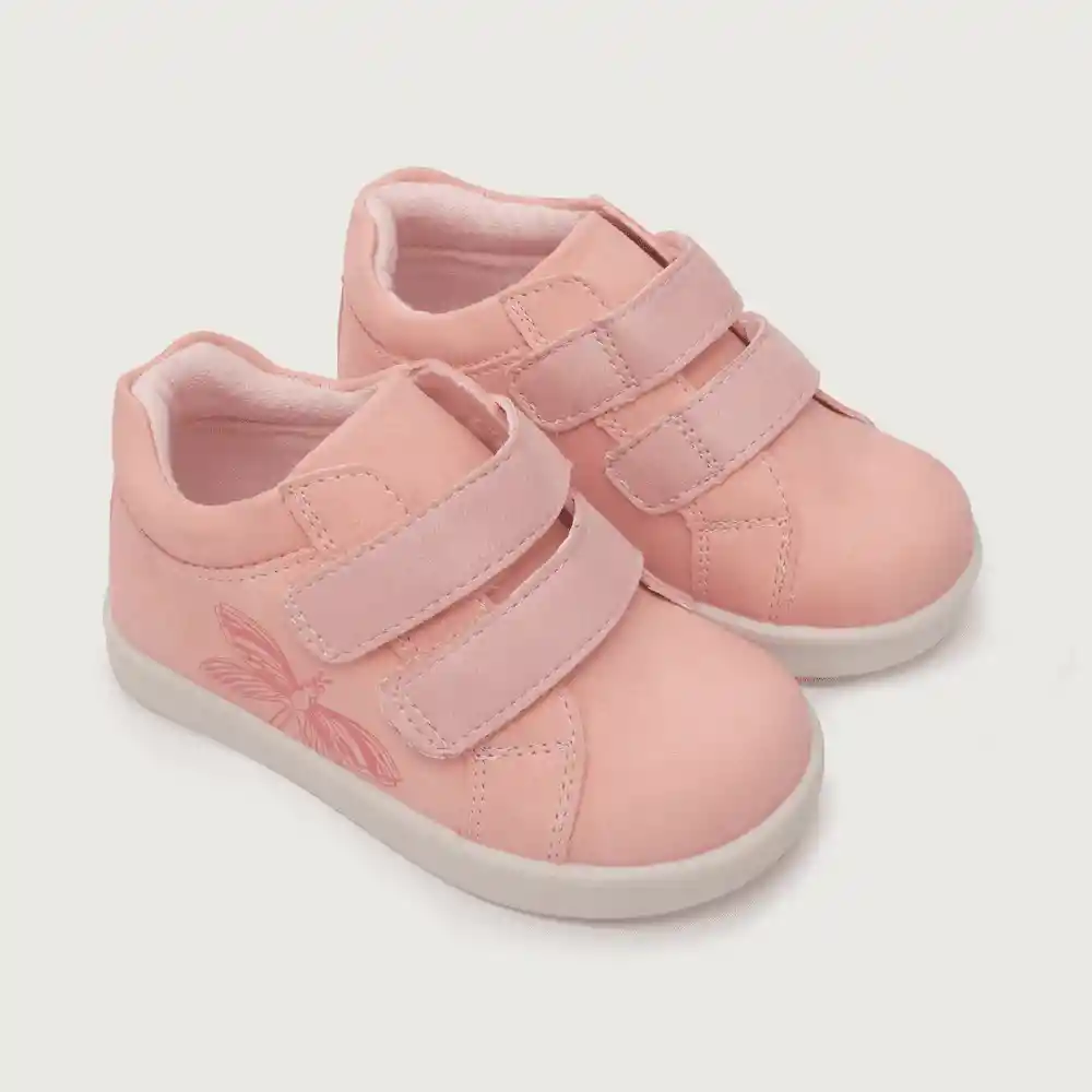 Zapatillas Urbana Mariposa Para Niño Rosada Talla 20