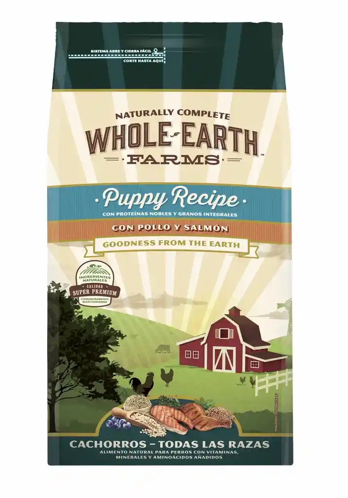 Whole Earth Farms Alimento para Perro Puppy con Pollo y Salmón