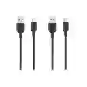 Miniso Cable de Carga de Android Negro 1 m