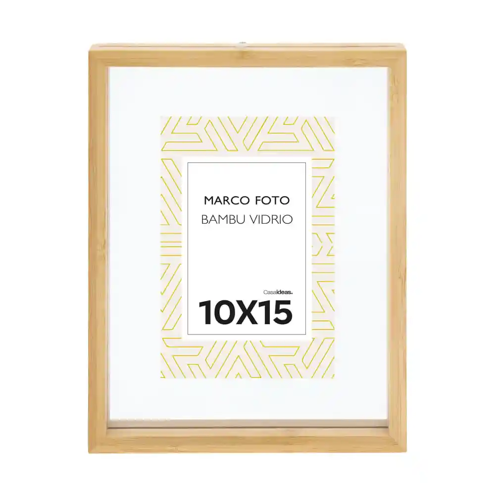 Casaideas Marco Madera Vidrio 10 x 15 Diseño 0001