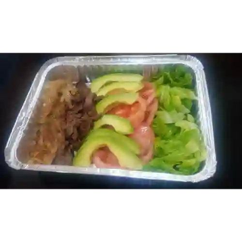 Churrasco al plato con cebolla