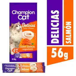 Champion Cat Snack Húmedo para Gatos Sabor a Salmón