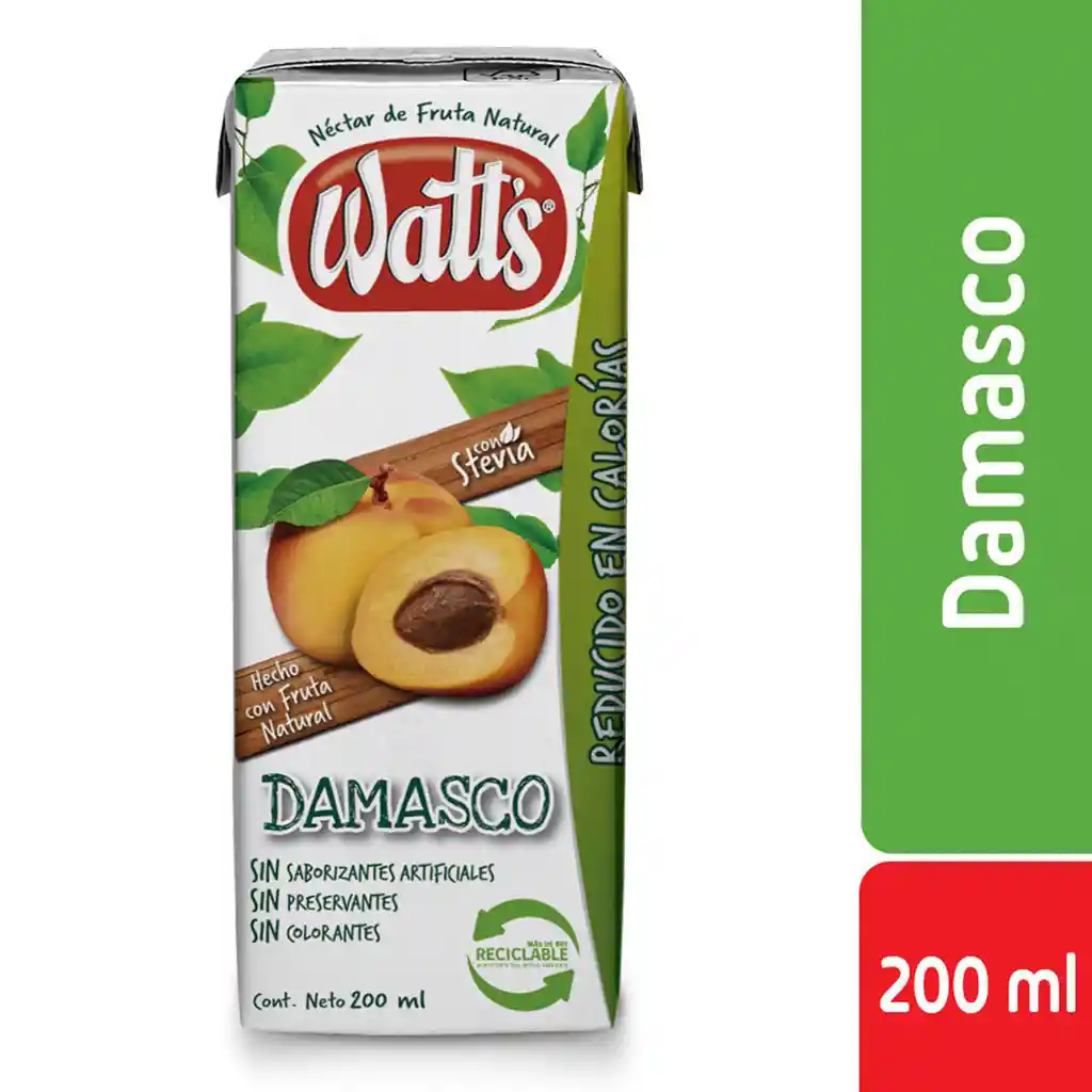 Watts Néctar sabor a Damasco