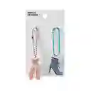 Llavero de Clip Acrilico Girl Series Para Notas Miniso