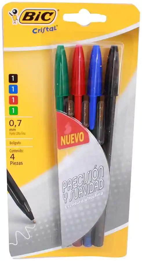 Bic Boligrafo Crystal Punto Ultra Fino