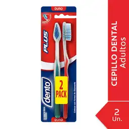 Cepillo de Dientes Dento Plus Duro 2 Und
