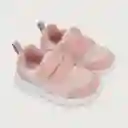 Zapatillas Deportiva Liviana Niña Rosado/gris Talla 22