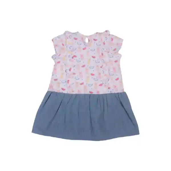 Vestido Bebe Niña Celeste Pillin 24 M