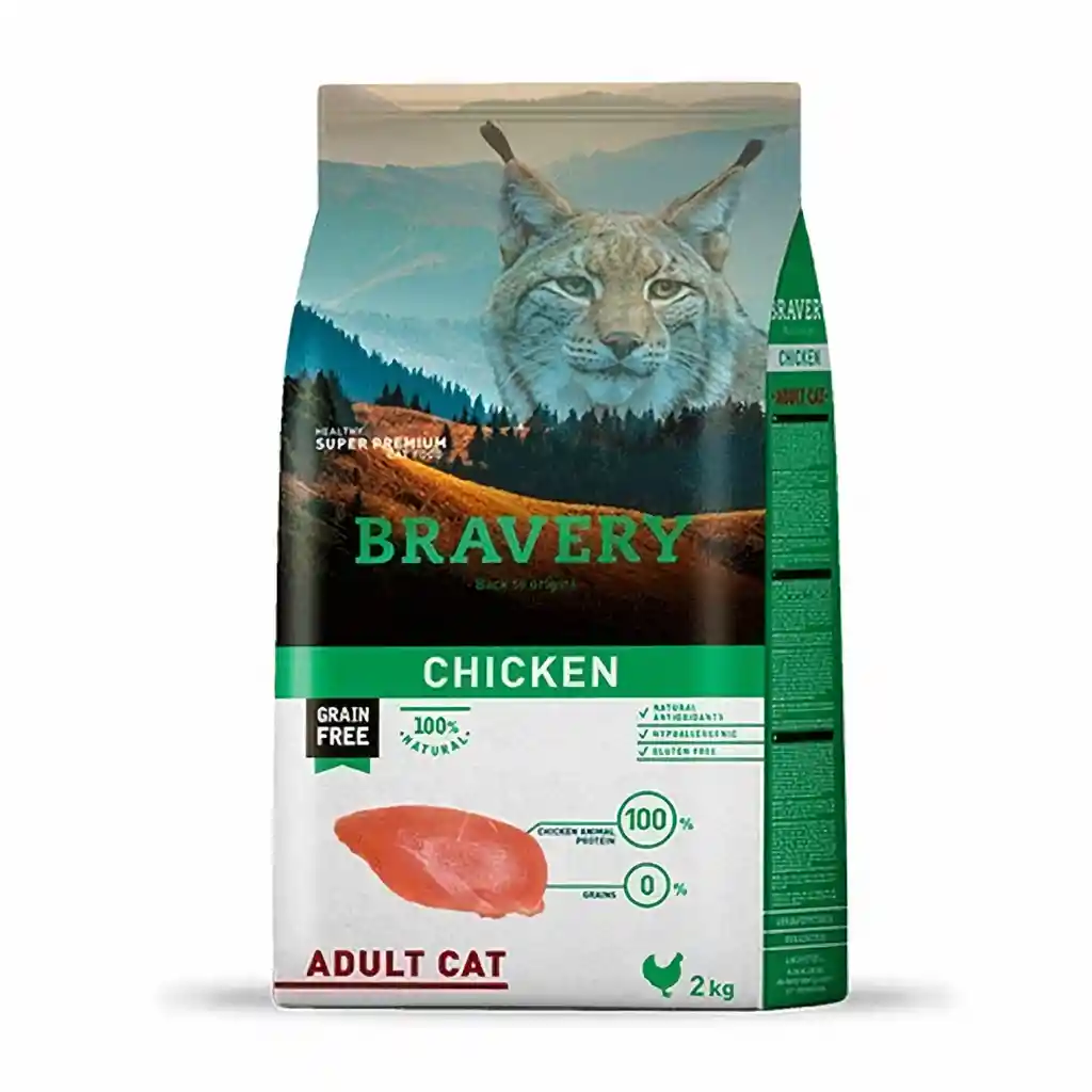 Bravery Alimento para Gato Chicken Adult Cat