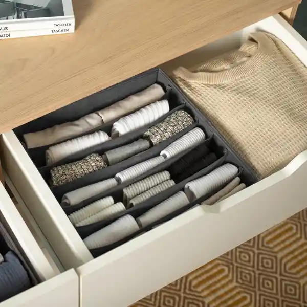 Organizador Brasier Poliéster 28 x 28 x 11 cm Casaideas