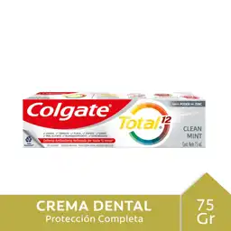 Colgate Pasta Dental Total 12 Clean Mint Poder del Zinc