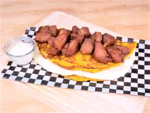 Cachapa con Cochino Frito de Cerdo