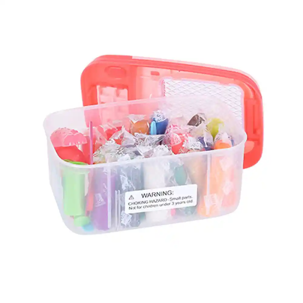 Miniso Caja De Plastilina Colores 24 Pzs Rosa