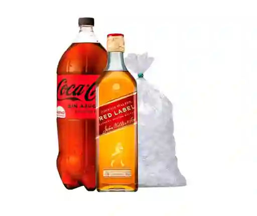Combo JW 1 L + Coca-Cola Zero 3 L + Hielo 1 Kg