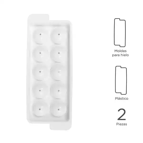 Miniso Set Molde de Plástico de Bolas de Hielo de 10