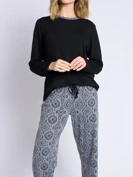Intime Pijama Negro M 4671006