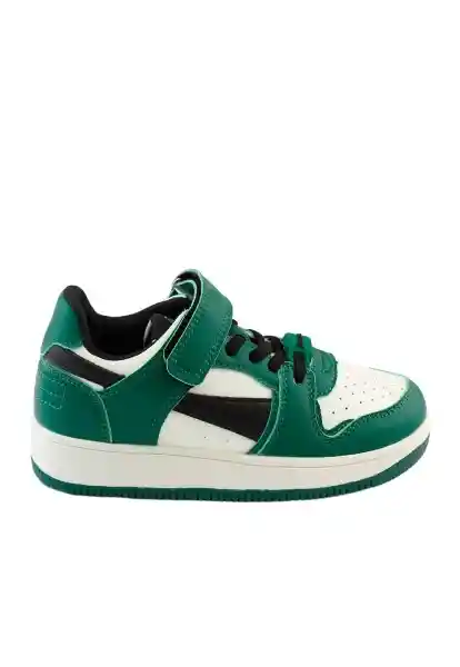 Zapatillas Urbana Cordón W24 Niño Verde 29 928 Ficcus