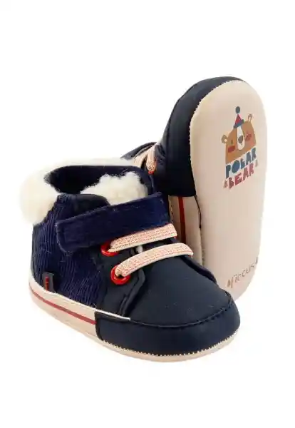 Botines Velcro Soft Bebé Niño Azul 16 814 Ficcus