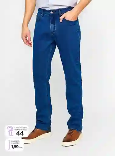 Jeans Hombre Kenneth Stevens Algodón Recto Talla 46