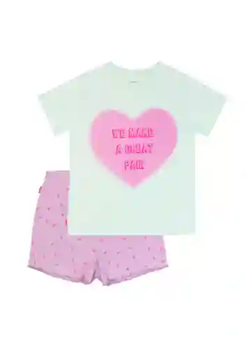 Pijama Great jr Niña Verde Talla 12 - 434