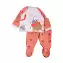 Set Pijama Bebé Niño Naranja Talla 9 M Pillin