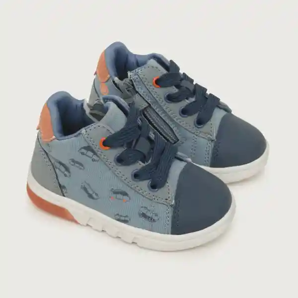 Zapatillas Luces Cordón Denim Niño Talla 20 Opaline