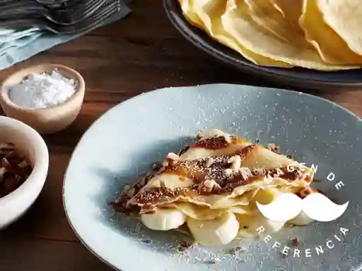 Crepé Dulce Mantequilla de Maní Plátano