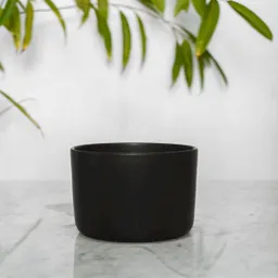 Porta Macetero De Cerámica Danés Negro M