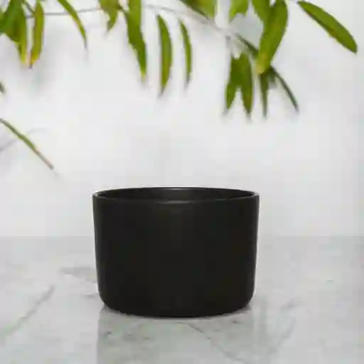 Porta Macetero De Cerámica Danés Negro M