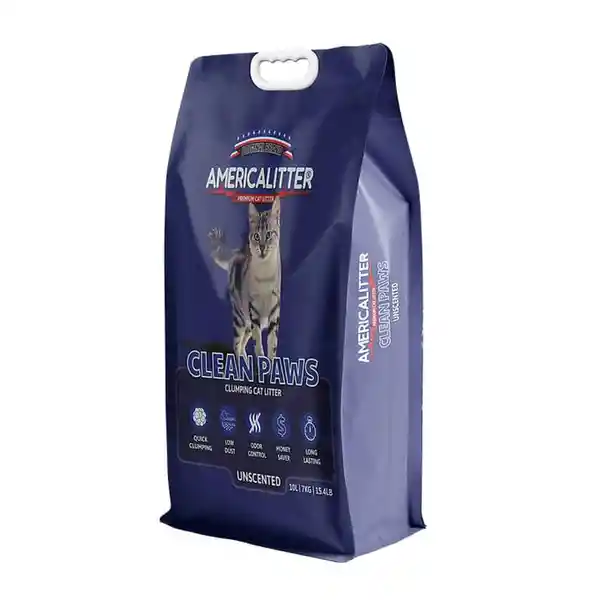 America Litter Arena Aglutinante Clean Paws