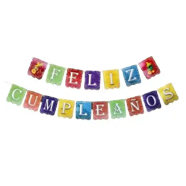 Guirnalda Feliz Cumpleaños Mexicana